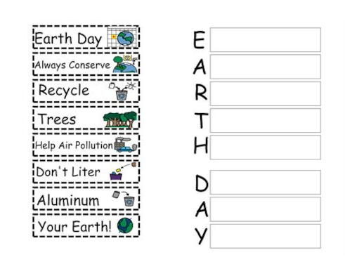 Earth Day Acrostic Poem