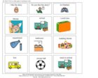 Recall/Choice Board for school/daycare -- Go Talk 9+