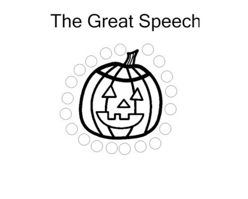 halloween pumpkin dot art reinforcer
