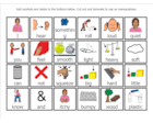 sensory room communication board