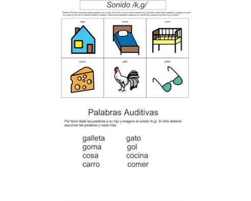 Initial K And G Words Spanish
