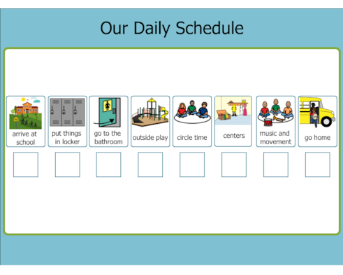 Image result for preschool daily schedule with pictures