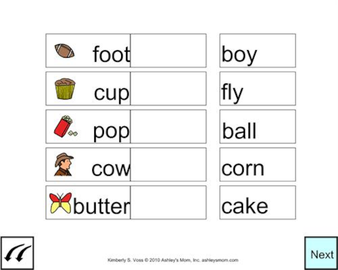 Compound Words Activity For Boardmaker Plus