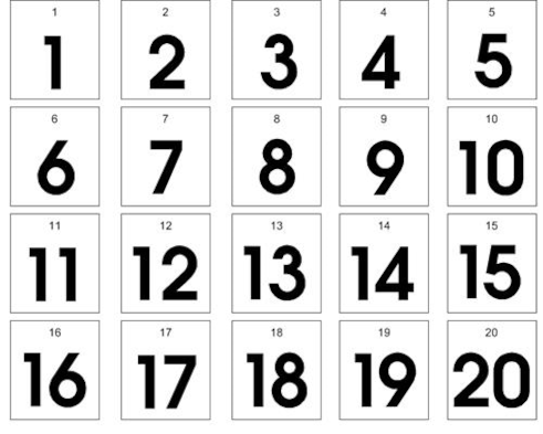 number kindergarten 11-20 worksheets for Numbers Counting popflyboys 20 To